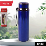 Vacuum Insulated Stainless Steel Bottle, Double walled (Approx 1000 ML / 1 Pc / Mix Color)