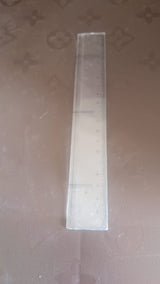 20 cm Transparent Plastic Ruler (1 Pc)