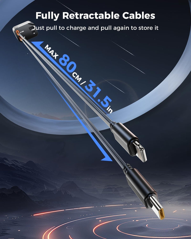 Retractable Car Charger | 4 in 1 Car Charger |  4 in 1 Super Fast Charge Car Phone Charger |