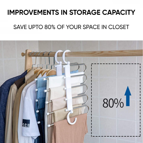 Five layer Pant Hanger 5 in 1 Hanger