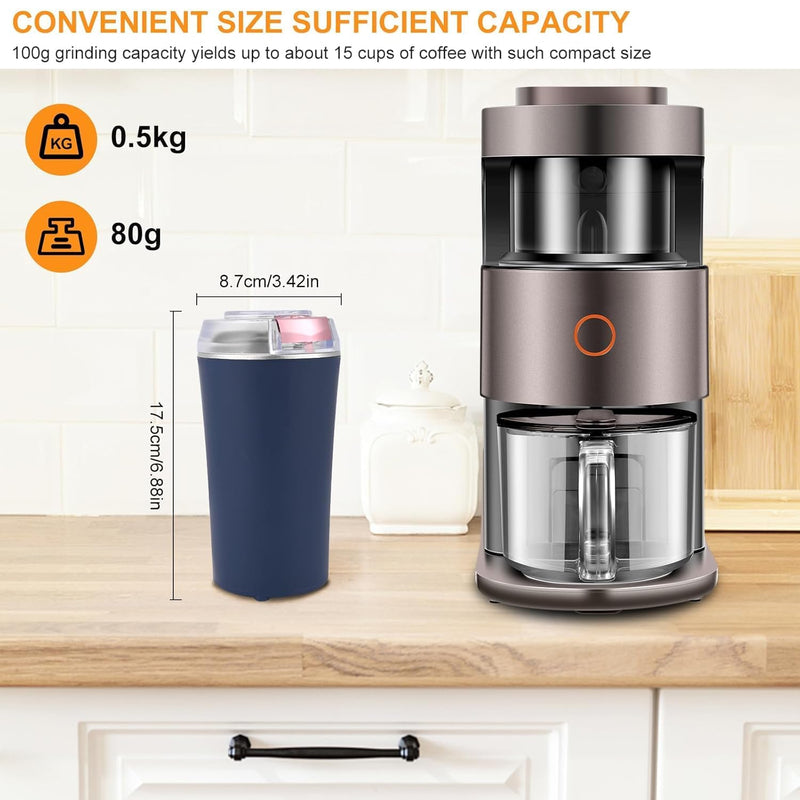 Electric Coffee & Spice Grinder - Portable Mixer