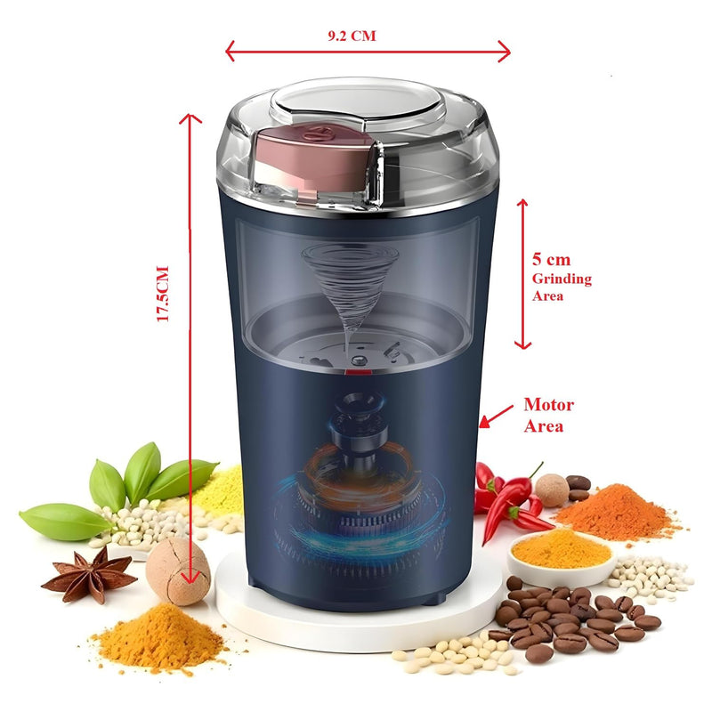 Electric Coffee & Spice Grinder - Portable Mixer