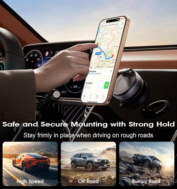 K007 Magnetic Phone Holder |  360° Vaccum Magnetic Phones Holder |  Magnetic Car Phone Holder |