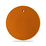 Hot mat made from silicone, showing its ability to handle high temperatures.