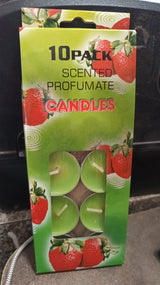 8-9 Hour Unscented Smokeless Candles – For Diwali, Christmas, Weddings, Parties & Mood Dinners, Diwali (10 Pc)