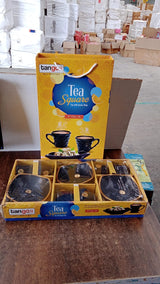 Sweet Buzz 9-Piece Seashell Ceramic Cup Set – Ideal for Home & Gifts