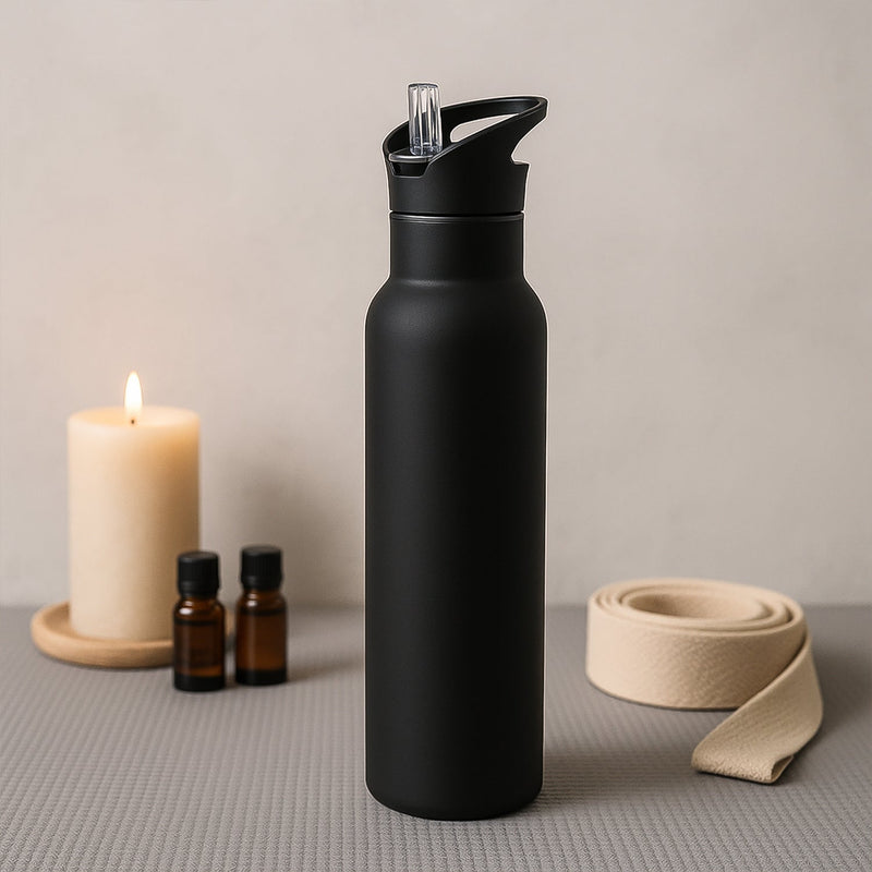 Sports Water Bottle – Matte Finish Leak-Proof Reusable Bottle 900 ML Approx (1 Pc)