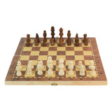 Foldable Wooden Chess Board Set (30 × 30 Cm / 1 Set)