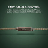 Premium Wired Earphones with Mic - (1 Pc)