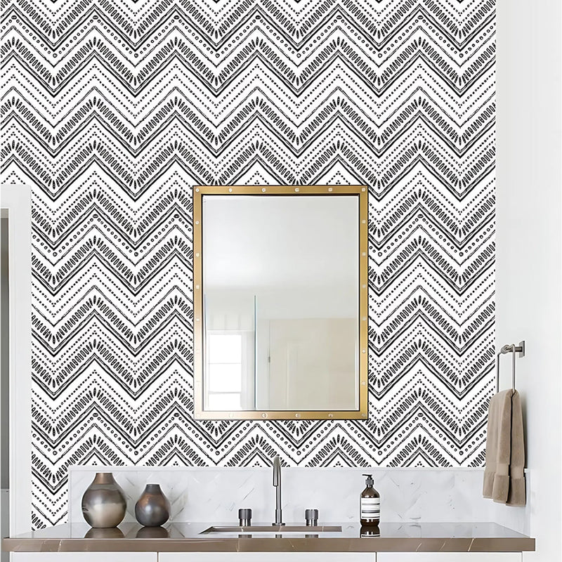 Waterproof Chevron Pattern Wall Sticker 45cm x 3meter (1 Pc)