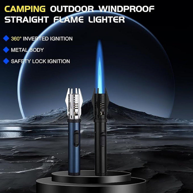 Jet Flame Lighter |  Metal Body Camping Lighter |  Windproof Lighters |  Torch lighters |  Butane Lighter |