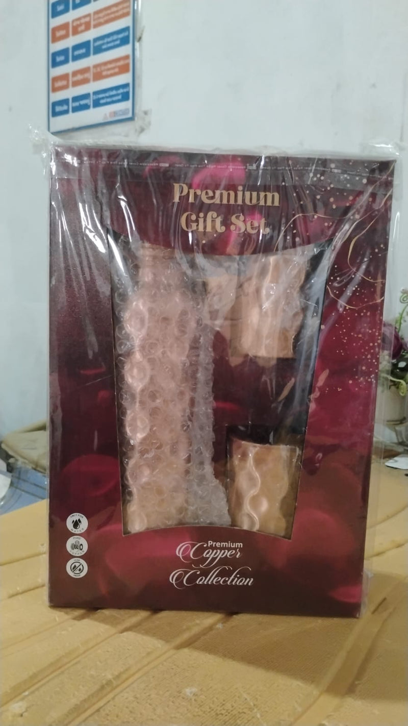 Diamond Cut Copper Gift Box Set