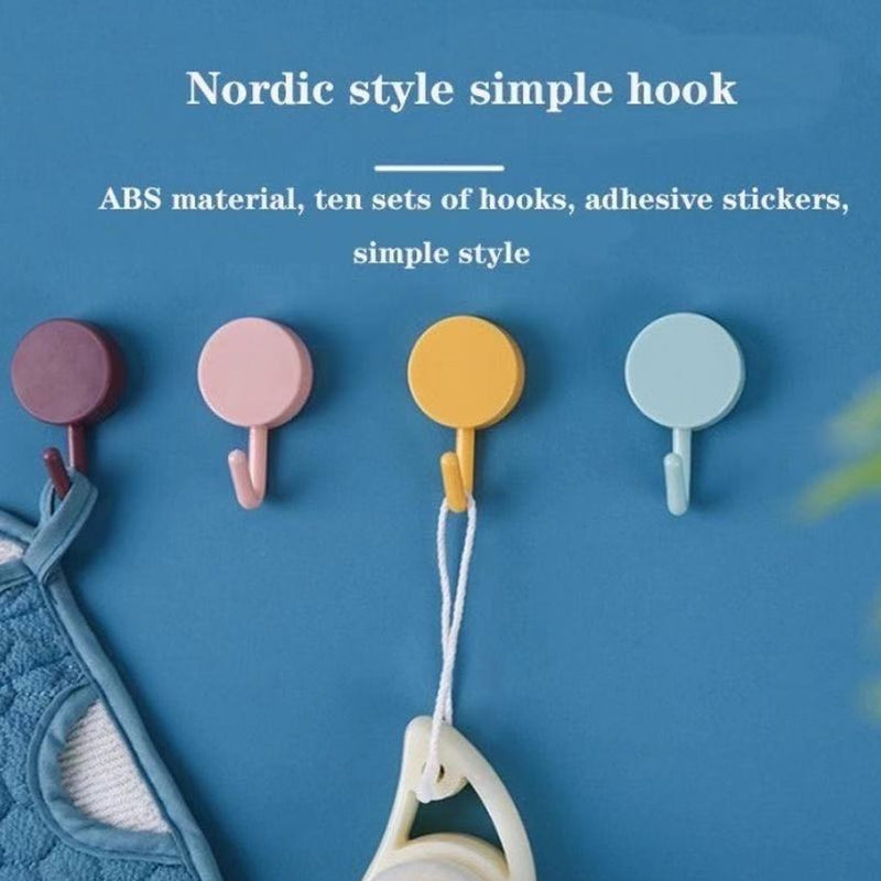 Heavy-Duty Wall Hooks (2 Pcs) for Home Use