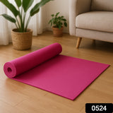 Yoga Mat Eco-Friendly For Fitness Exercise Workout Gym with Non-Slip (180x60xcm) Color may very