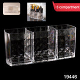 3-Slot Acrylic Brush Holder